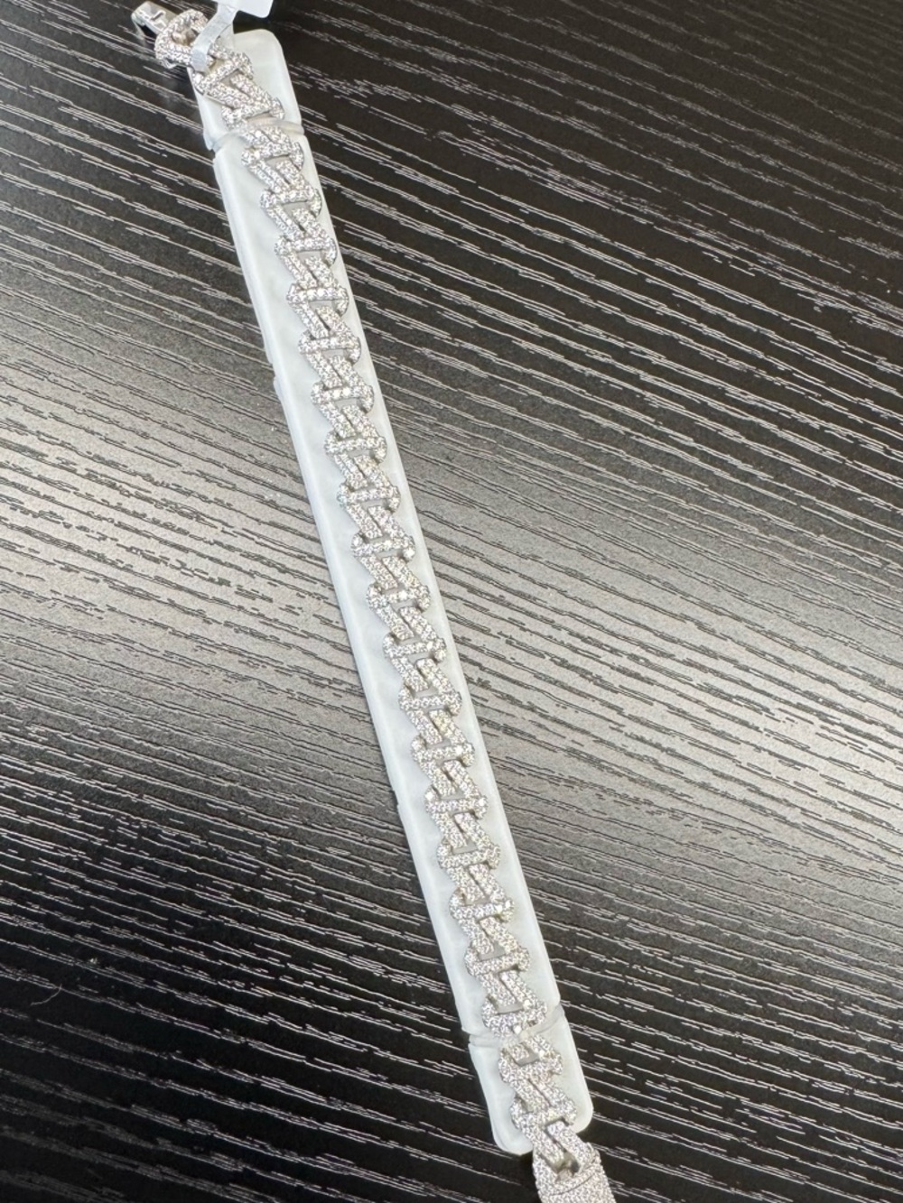 11mm 8 inches 925 Sterling Silver With Rhodium Finish 20.00 CTW Moissanite